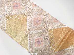 花菱模様織り出し袋帯